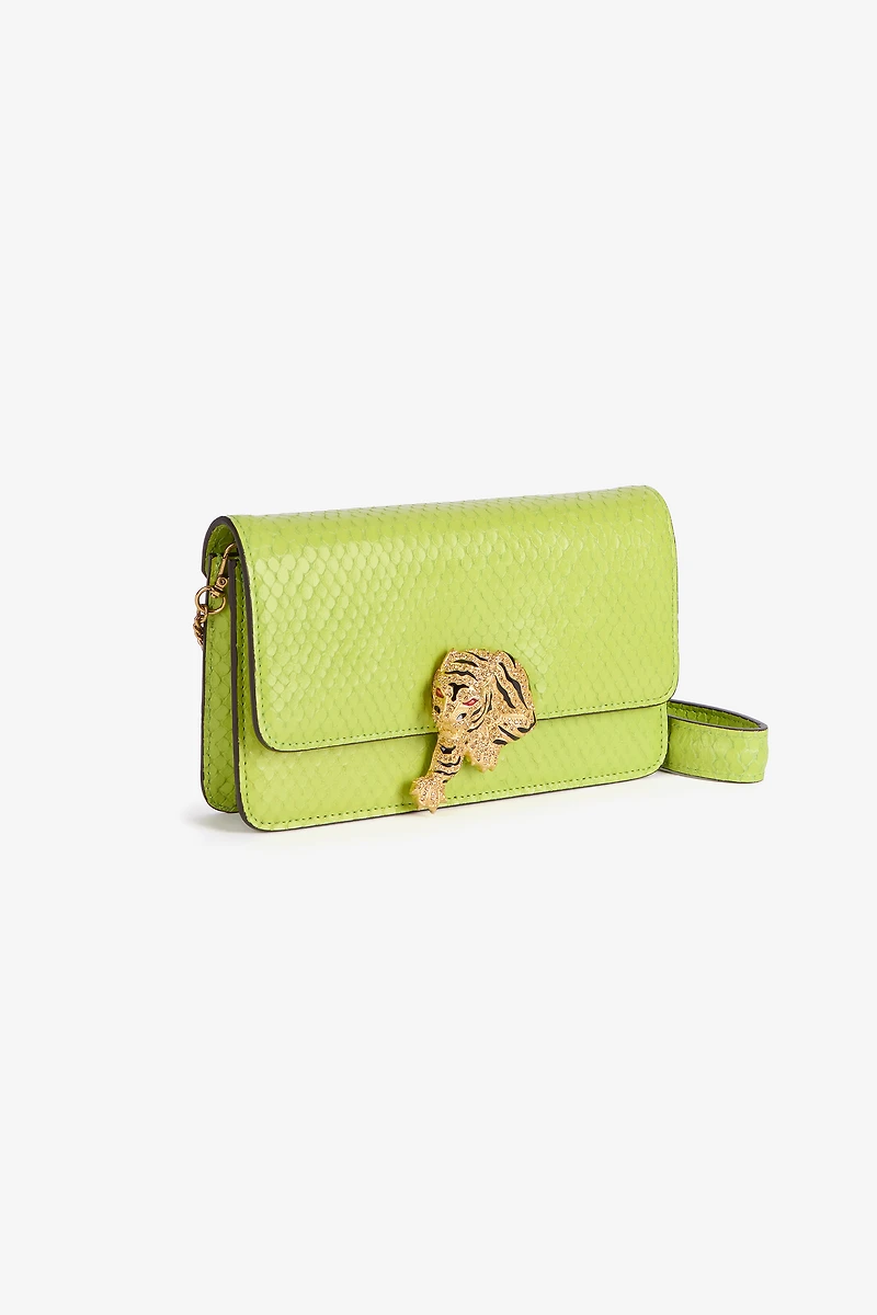 Roar Bag With Bejeweled Tiger