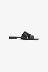 Slides With Square Toe