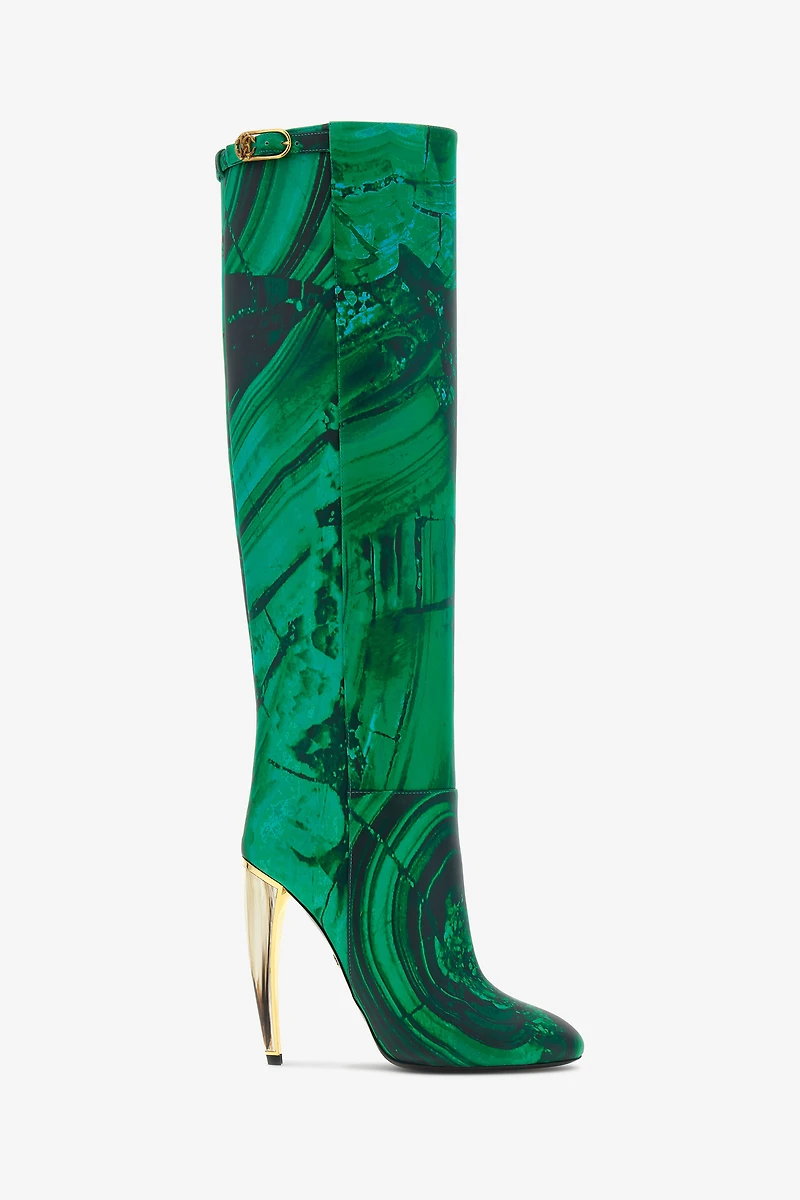 Malachite Print Boots