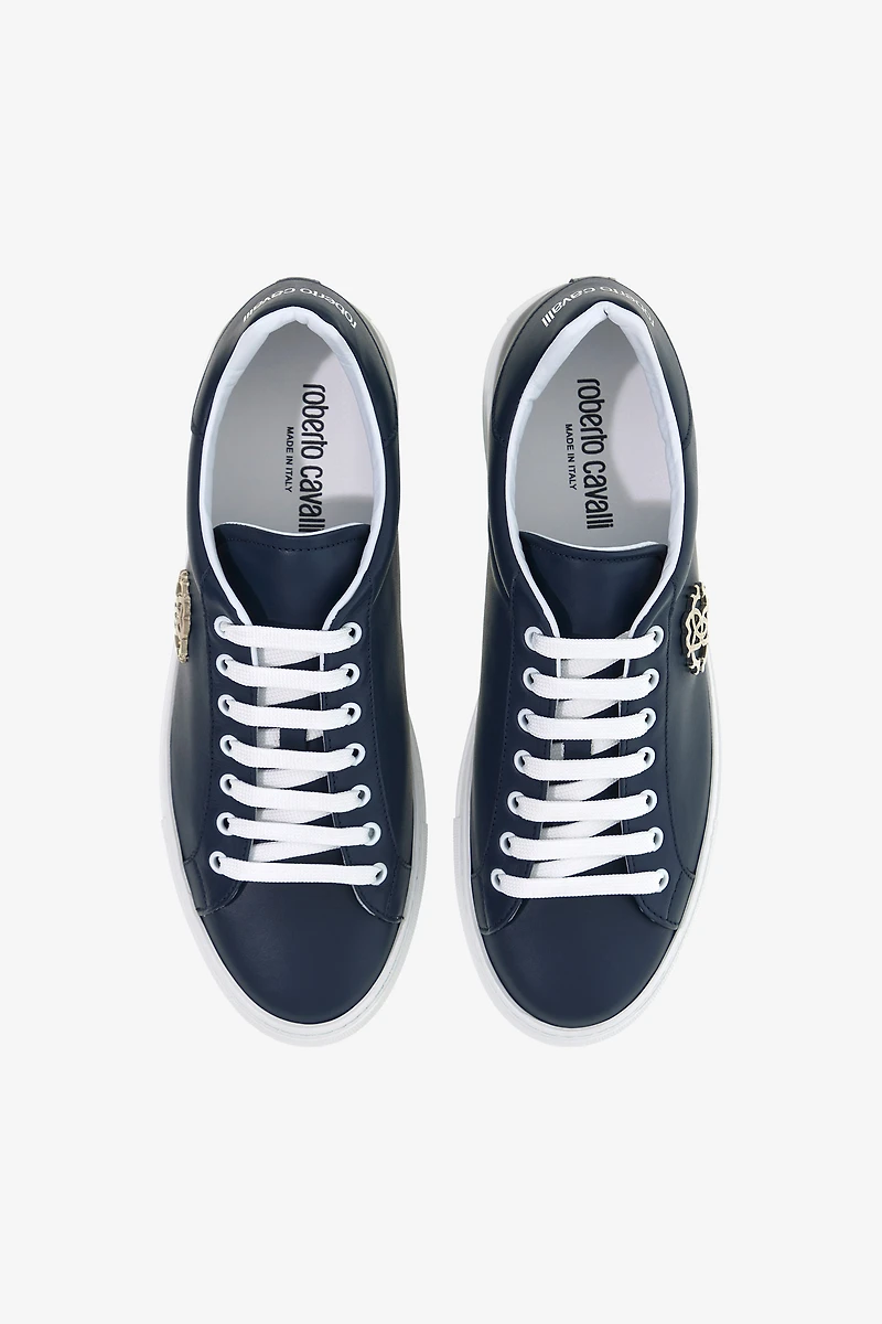 Leather Sneakers with Logo