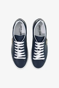 Leather Sneakers with Logo