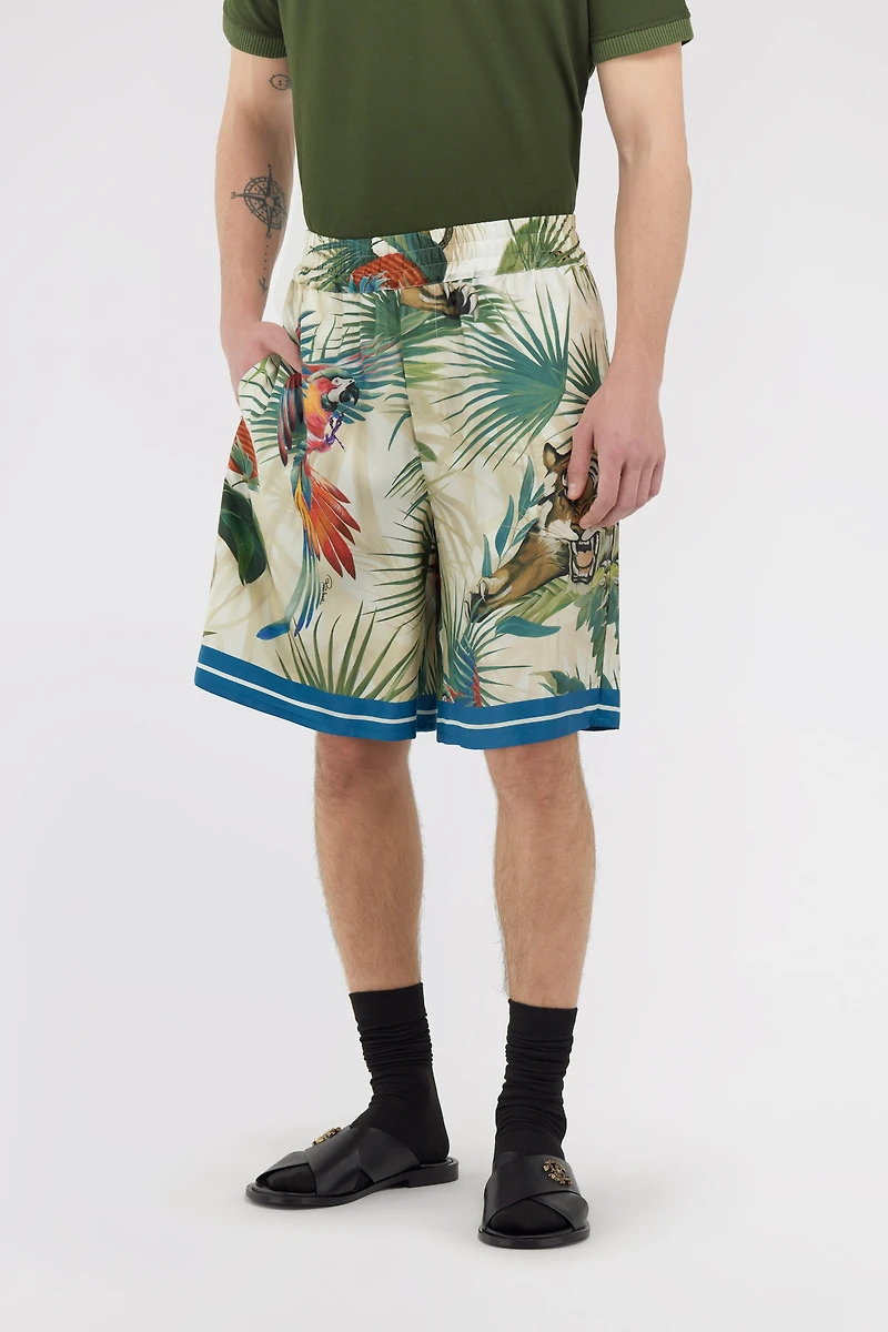 Jungle Print Shorts