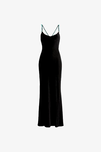 Long velvet dress