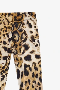 Leopard-print trousers