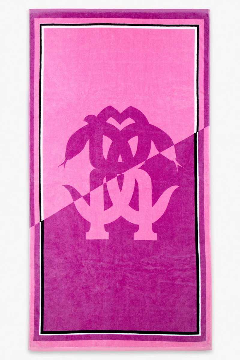 Mirror Snake Print Beach Towel