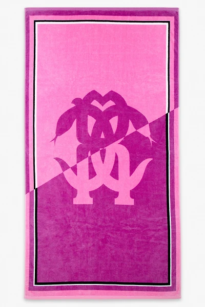Mirror Snake Print Beach Towel