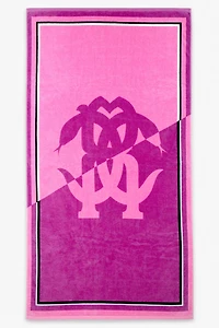Mirror Snake Print Beach Towel