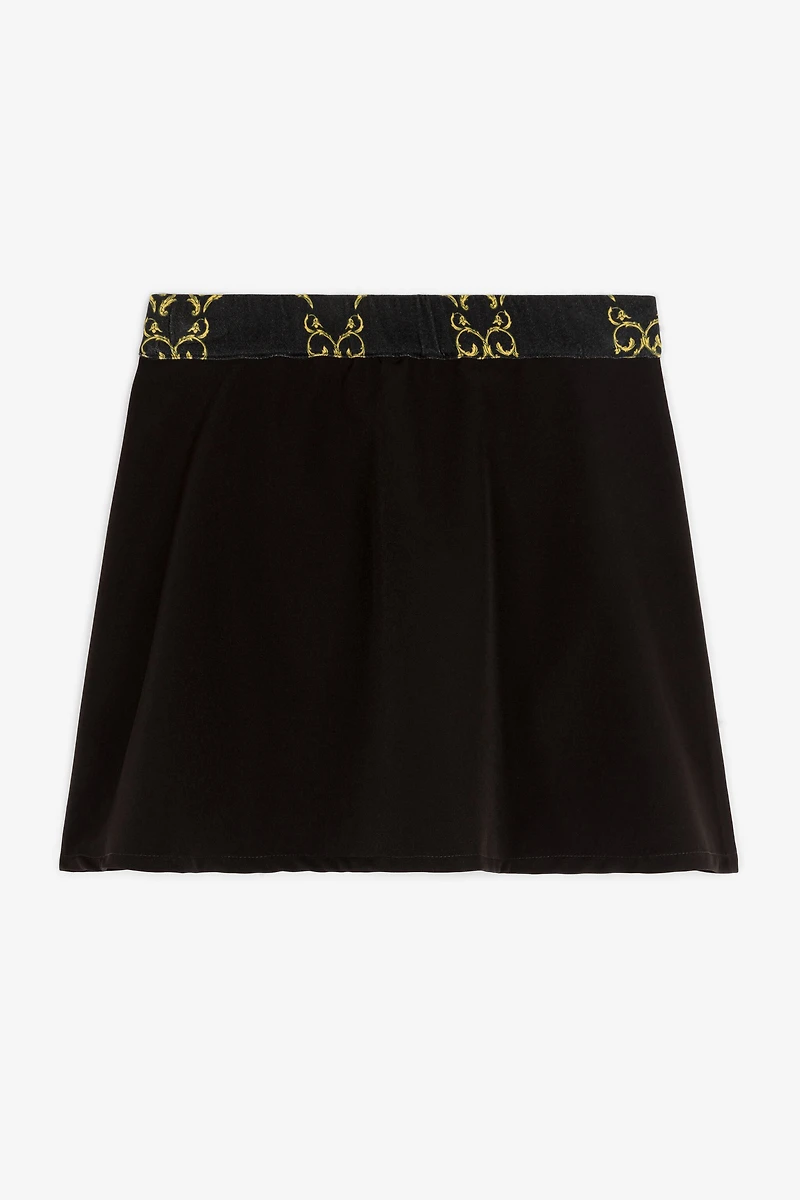 Baroque-Print Skirt