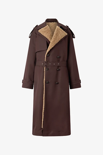 Long Cotton Trench Coat