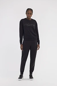 Sporty pants with signature