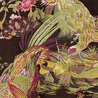 Bomber Jacket With Oriental Bird Print