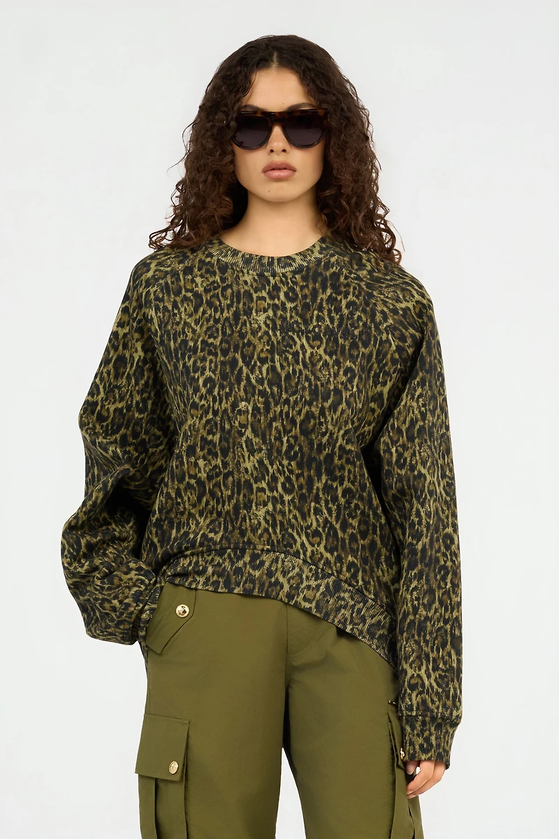 Leopard Print Sweatshirt