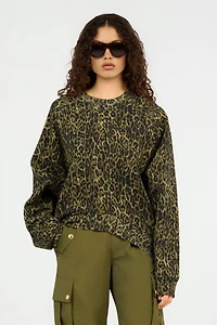 Leopard Print Sweatshirt