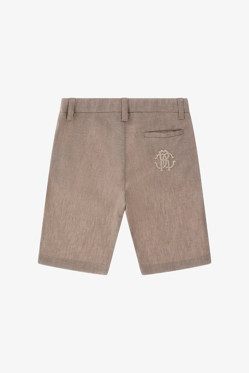 RC Monogram denim shorts