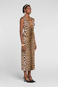 Jaguar-Print Dress