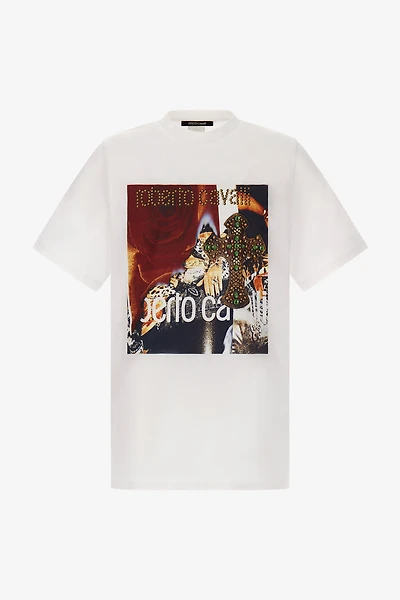 T-shirt with printed logo