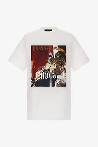 T-shirt with printed logo