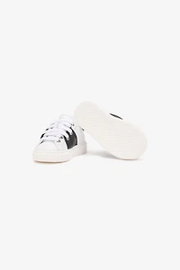 Leather Sneakers With Contrasting Inserts