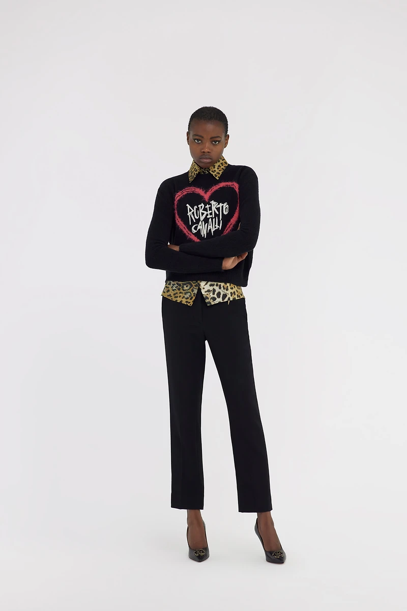 Sweater With Heart Logo