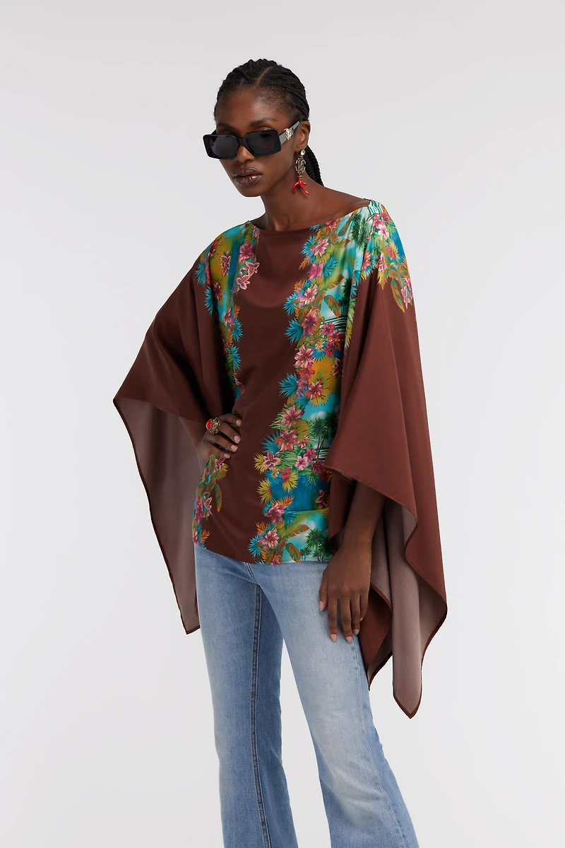 Hawaii Print Silk Shirt