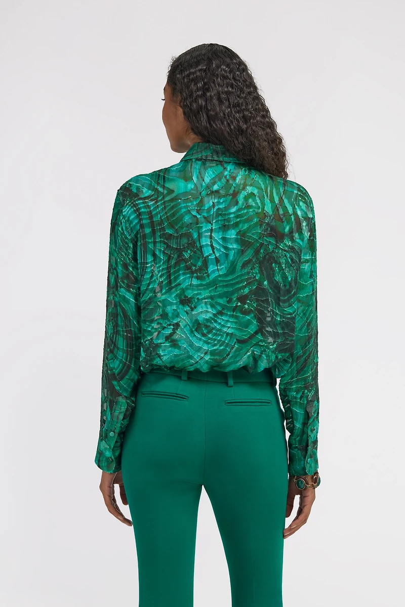 Malachite print Blouse
