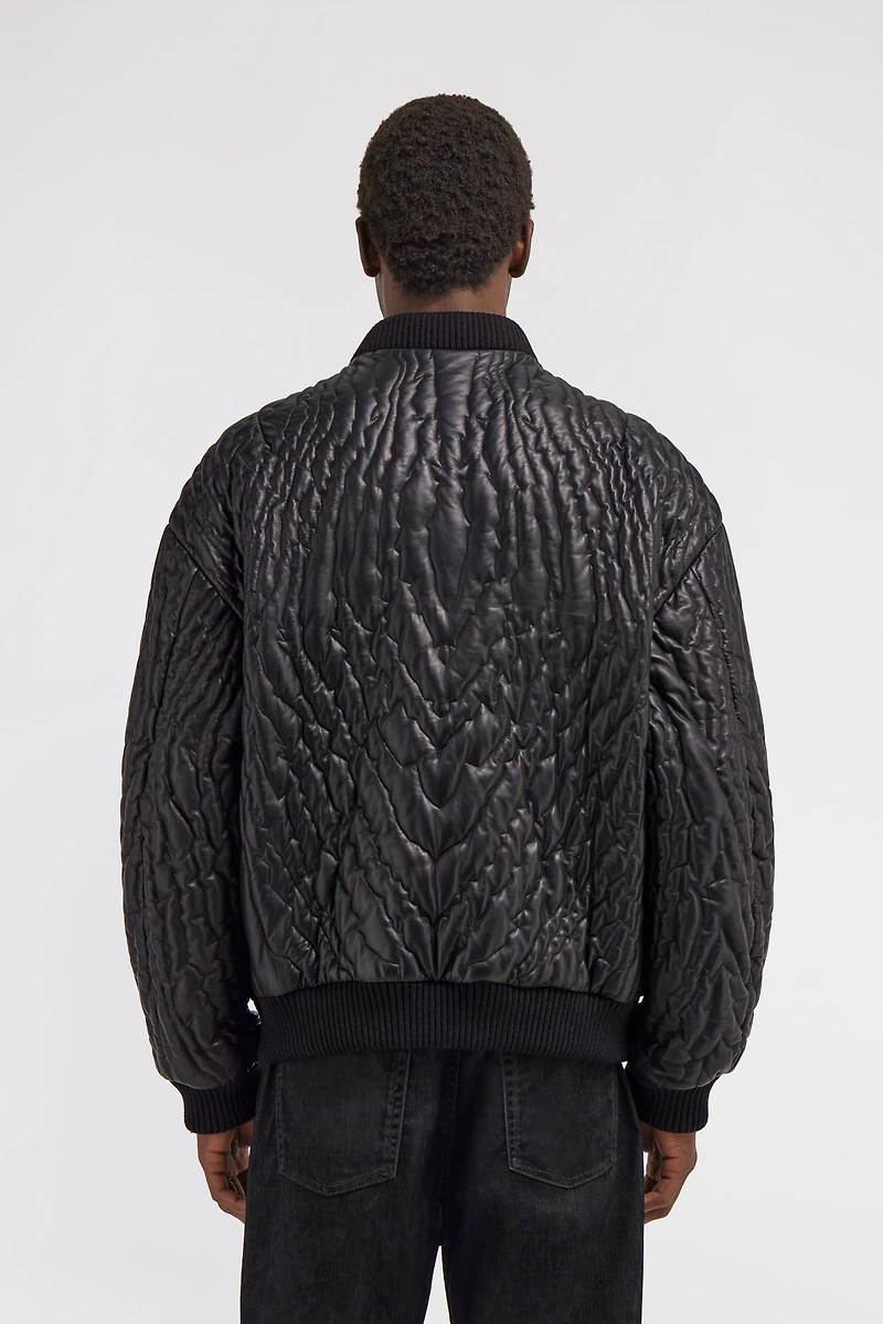 Quilted Bomber Jacket
