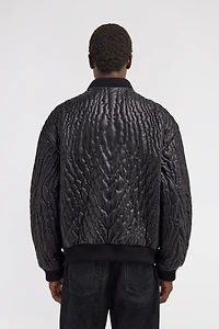 Quilted Bomber Jacket