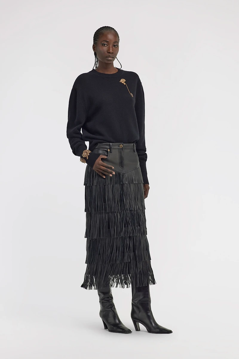 Cropped Knit Sweater
