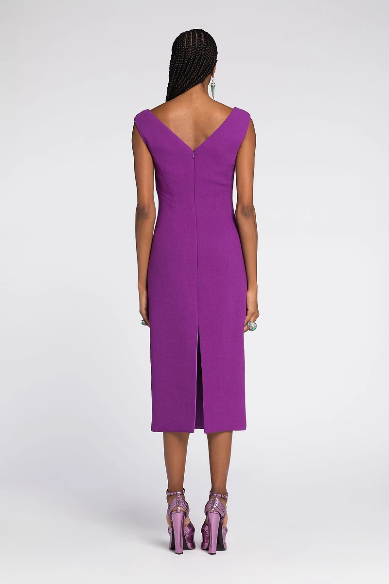 Mirror Snake Wool Dress