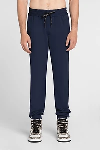 Snake-motif monogram trackpants