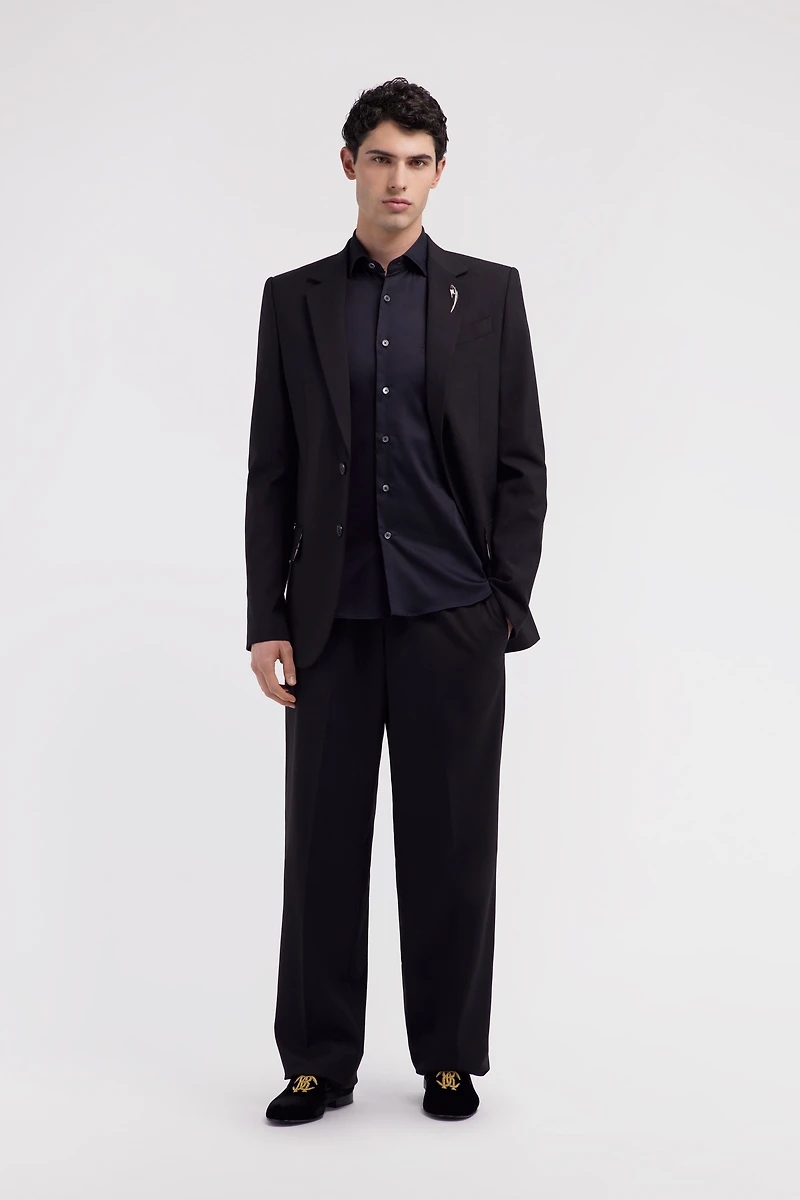 Two button blazer with Fang