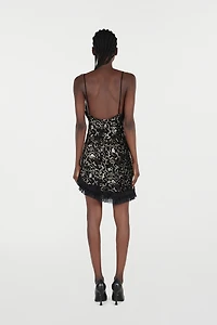 Silk Mini Dress With Ruches