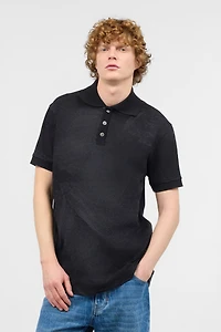 Polo Shirt With Animal Print