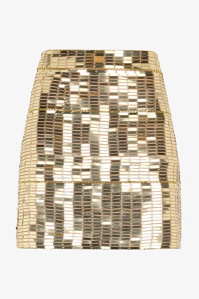 Miniskirt With Gold Appliqués