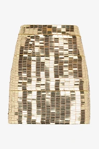 Miniskirt With Gold Appliqués