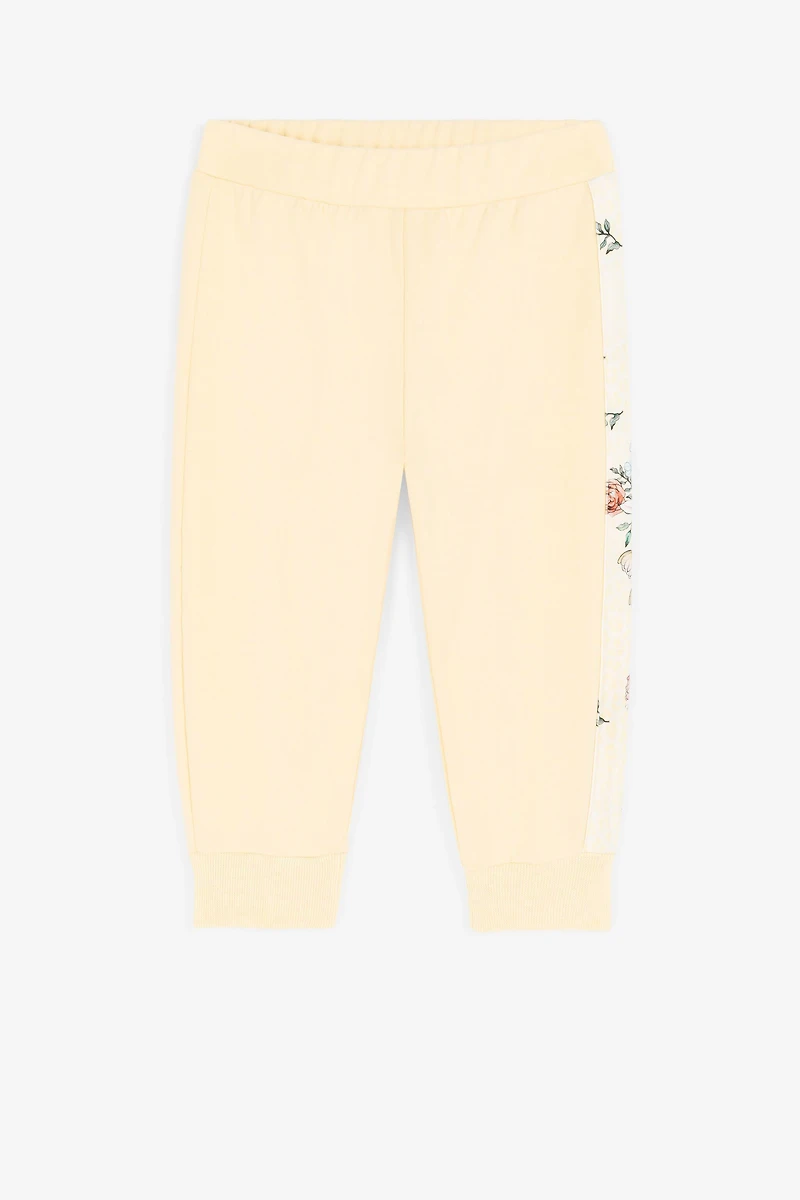 Jaguar And Flower-Print Cotton Sweatpants