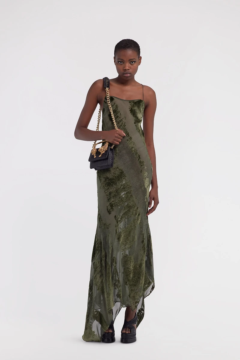 Long devore dress