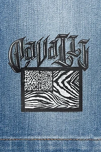 Animalier Patchwork-Print Denim Shorts