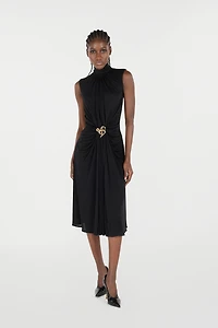 Draped Midi Dress