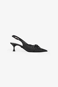 Leather Slingbacks