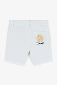 RC Monogram-Embroidered Shorts