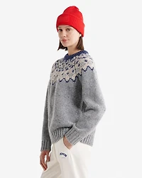 Oversized Fair Isle Sweater