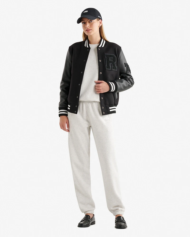 Blouson universitaire rétro pour femme