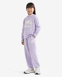 Chandail kangourou original à capuchon en jersey bouclette en coton bio pour enfants