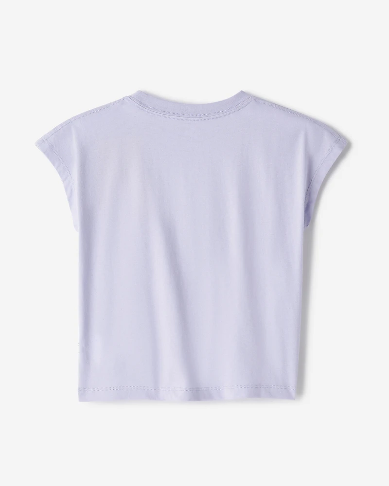 Girls Sleeveless Boxy T-Shirt