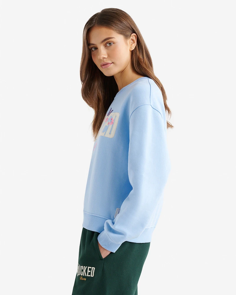 Chandail à col rond floral Roots X Wicked