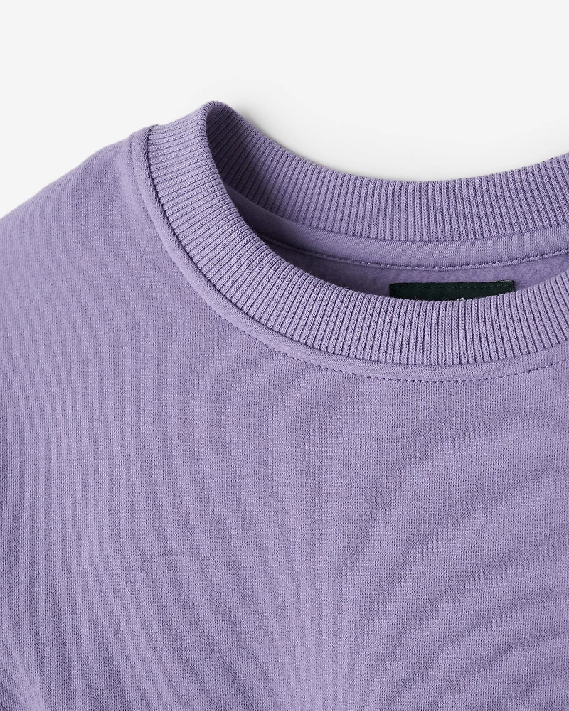 Chandail à col rond douillet cintré pour filles