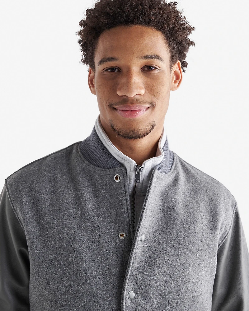Blouson universitaire classique pour homme
