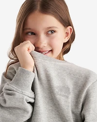 Chandail à col rond douillet cintré pour filles