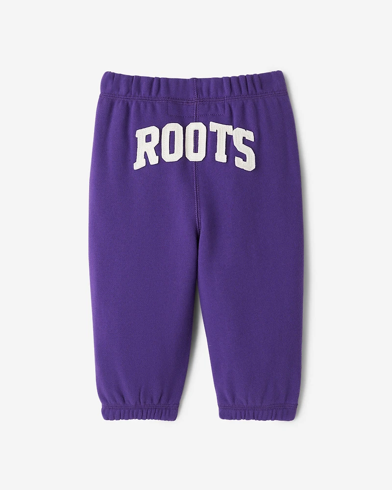 Pantalon original en molleton de coton bio Roots pour bébés